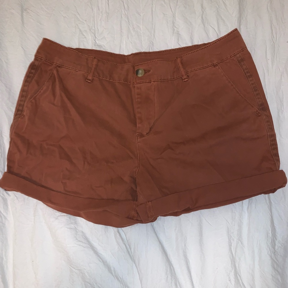 C&C California burnt orange cargo shorts—Size 10